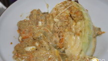 Запеченная молодая капуста