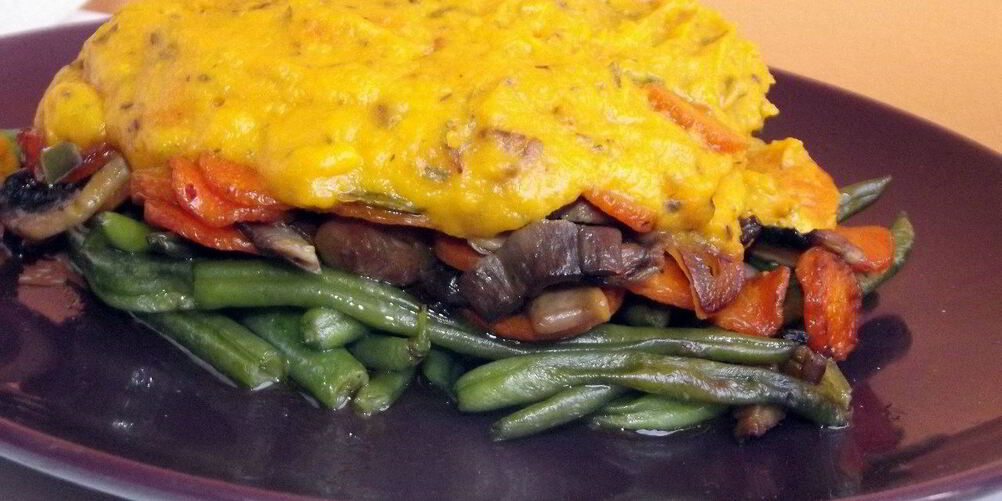 Рецепт зеленой фасоли под тыквенным соусом