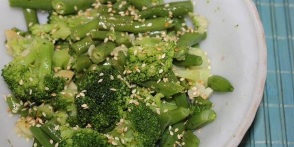 Рецепт овощного гарнира с имбирем