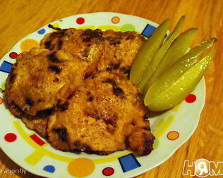Биточки печеночные в пикантно-остром кляре