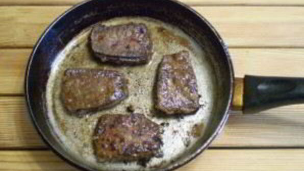 говяжья печень жареная