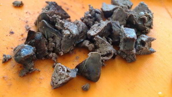 куриная печень с фасолькой