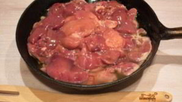 куриная печень в сливках