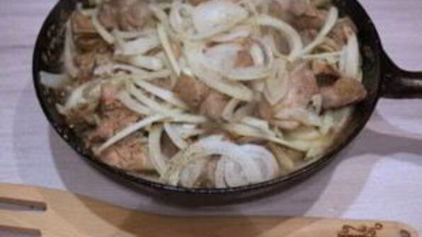 куриная печень в сливках