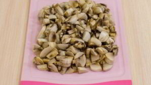 куриная печень, жаренная с грибами и гречкой