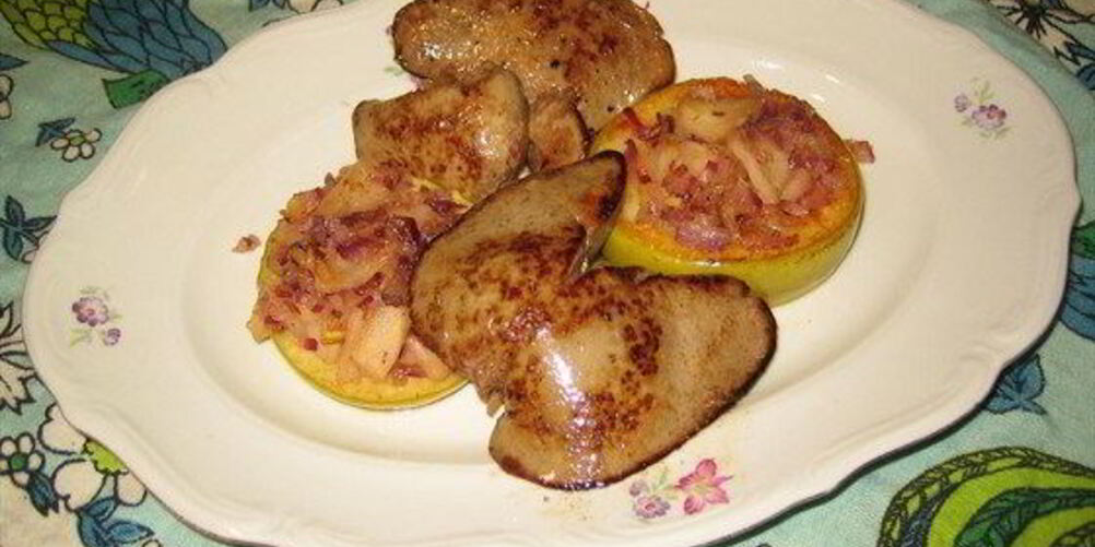 Рецепт печени кролика с яблочным чатни