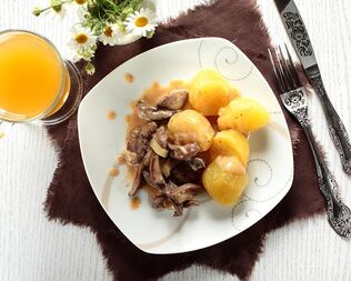 Печень по строгановски в мультиварке