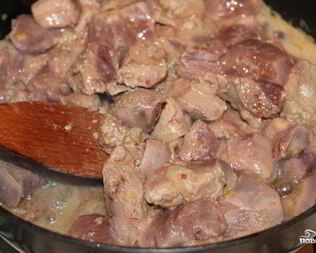 Печень с молоком