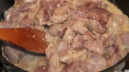 Печень с молоком