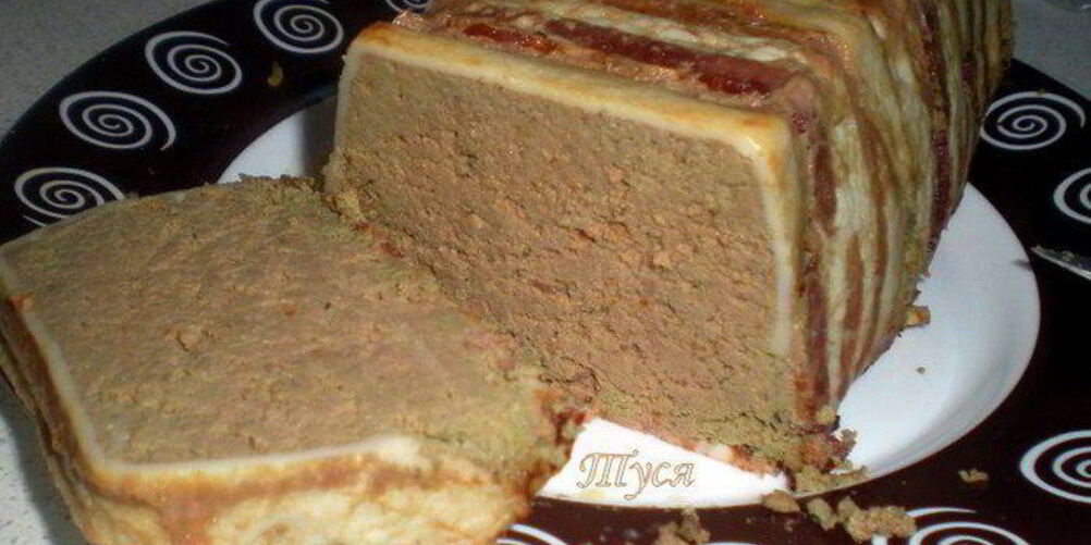 Рецепт телячьей печени, запеченной с беконом