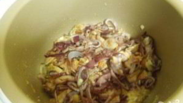 тушеная куриная печень в мультиварке