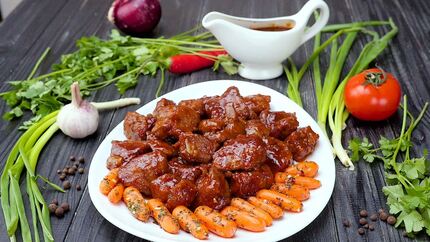 Тушеная печень