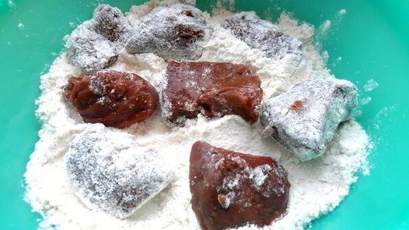 воскресное мясное кольцо с печенью и грибами