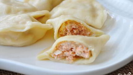 Пельмени с лососем