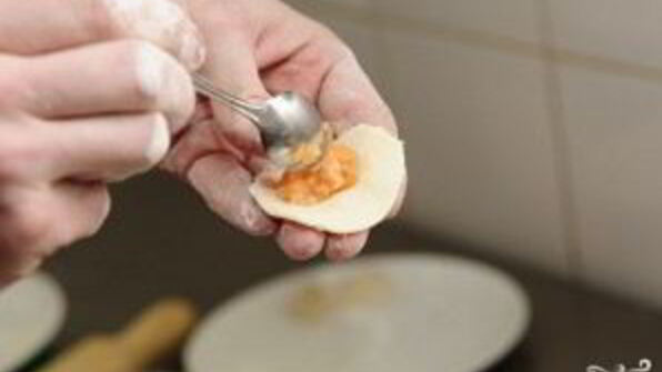 пельмени с лососем