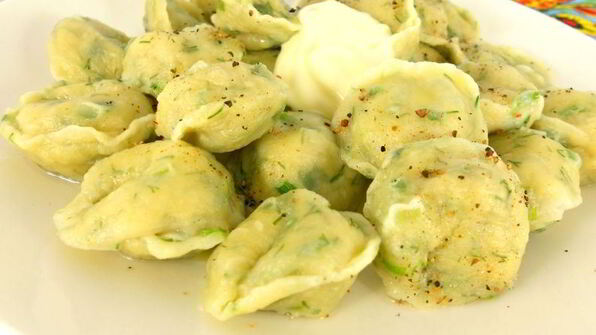 пельмени с редисом