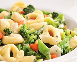 Рагу из мексиканской смеси и пельменей