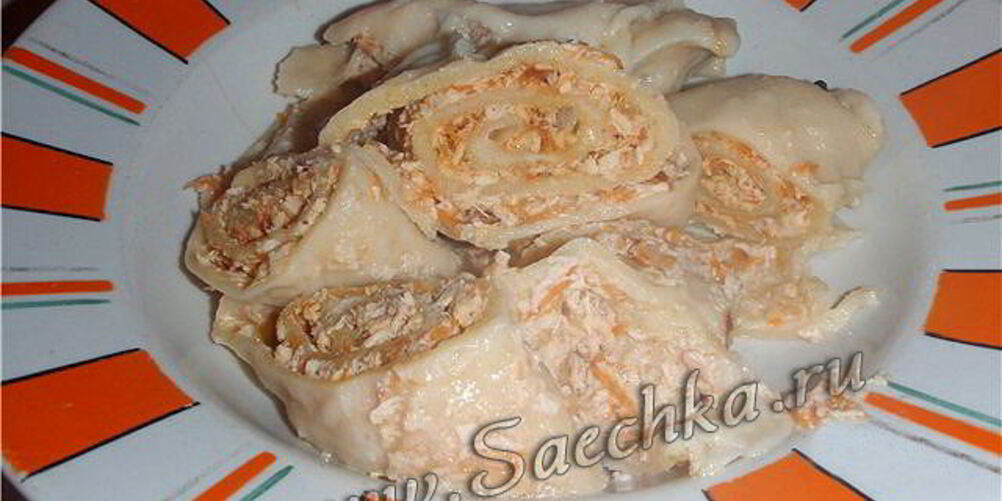 Рецепт рулета пельменного