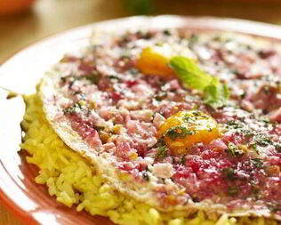 Азербайджанский яичный плов