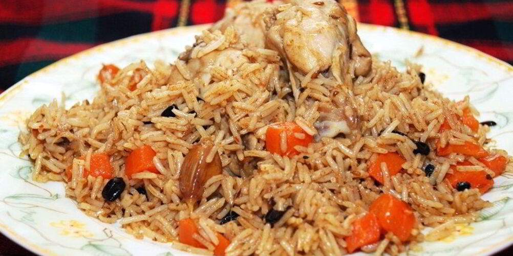 Рецепт диетического плова с курицей