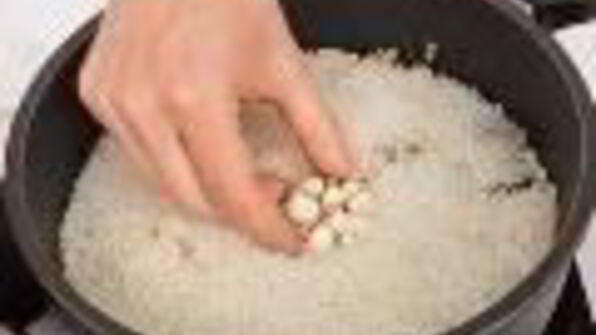 городской плов с бараниной и грибами