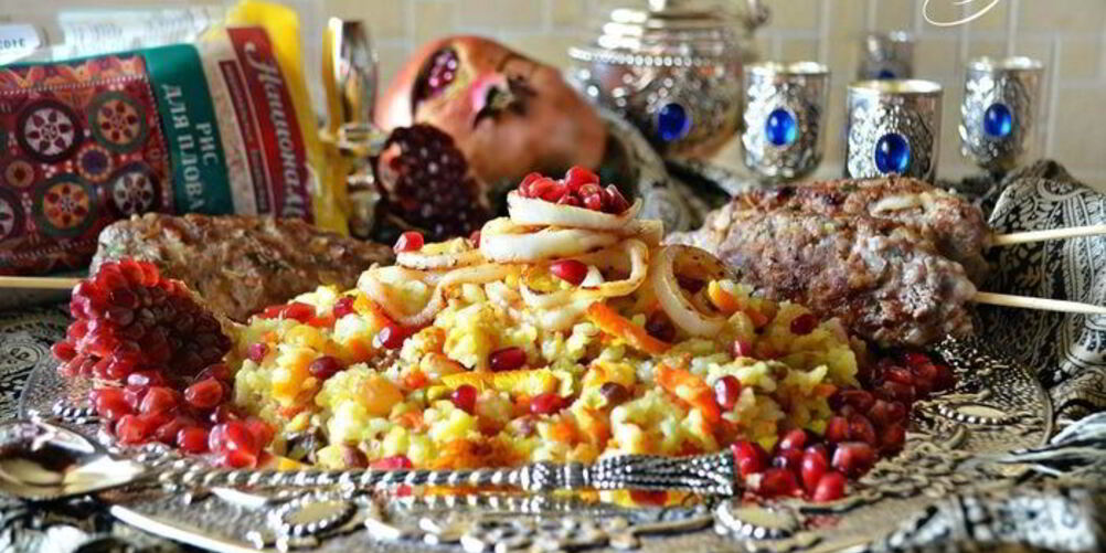 Рецепт королевского персидского плова с люля-кебабом из баранины