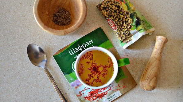 королевский персидский плов с люля-кебабом из баранины