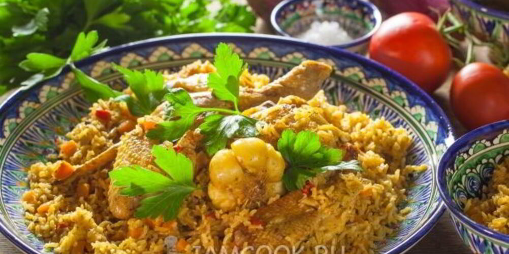 Рецепт плова из бурого риса с курицей