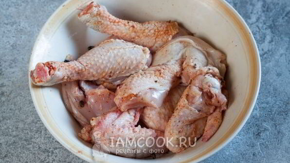 плов из бурого риса с курицей