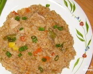 Плов из пшеничной крупы