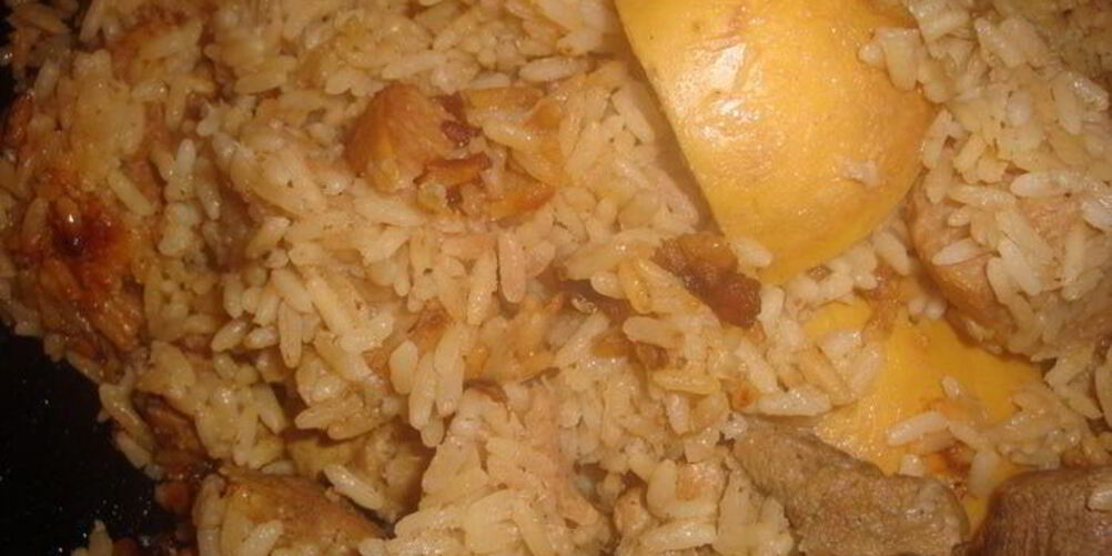 Рецепт плова с айвой