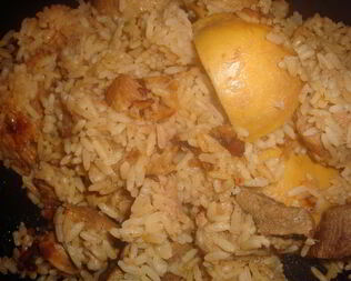 Плов с айвой