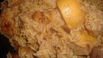 Плов с айвой