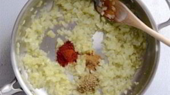 плов с горохом нут