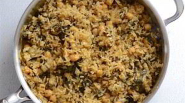 плов с горохом нут