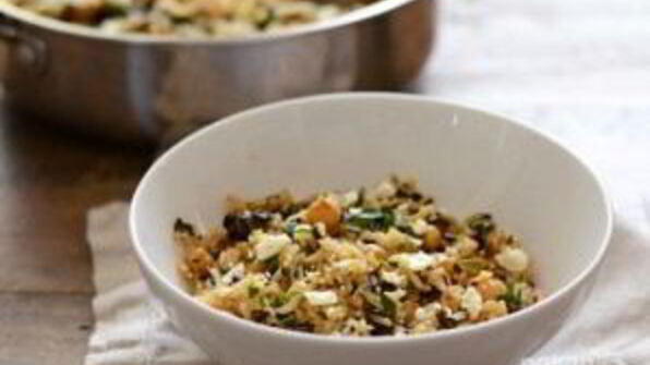 плов с горохом нут