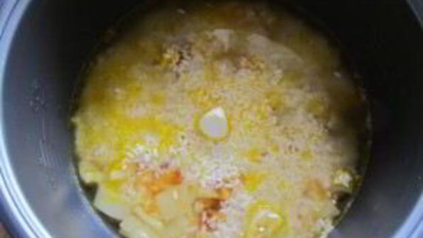 плов с кальмарами в мультиварке