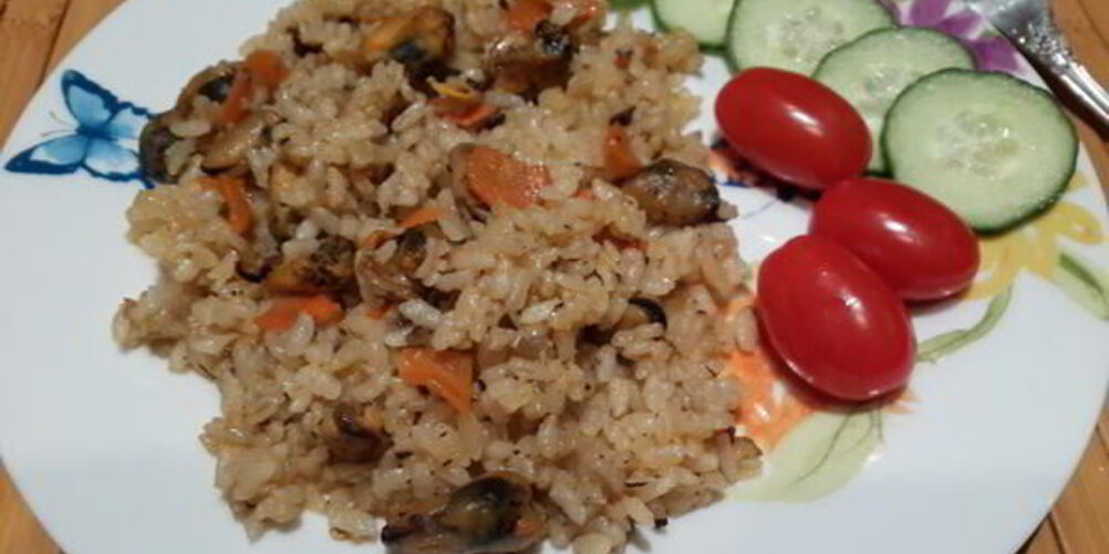 Рецепт плова с мидиями