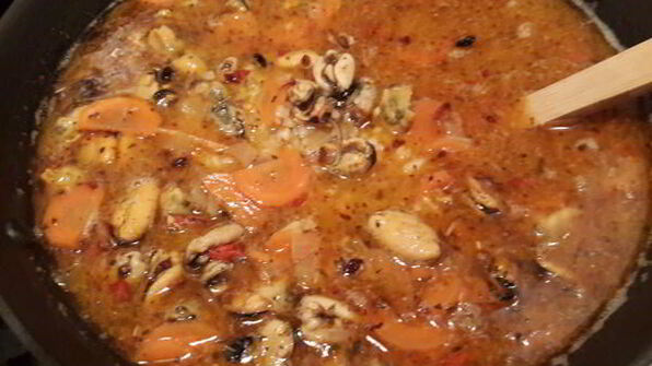 плов с мидиями