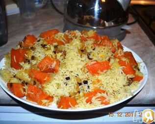 Плов с тыквой в мультиварке