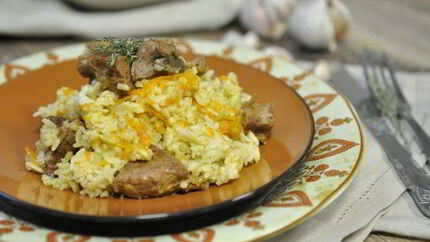 Плов со свининой в мультиварке