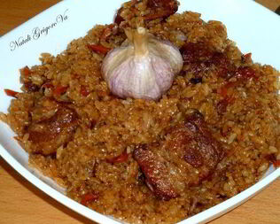 Плов со свиными ребрышками