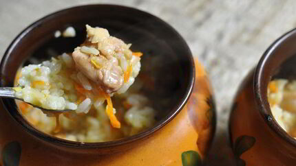 Плов в горшочках