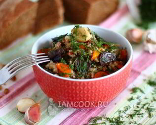 Постный плов с грибами в мультиварке