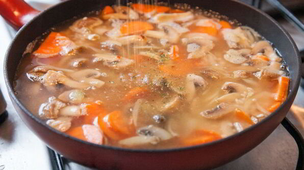 постный плов с грибами