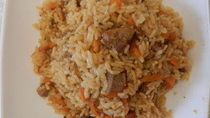 Вкусный плов со свининой