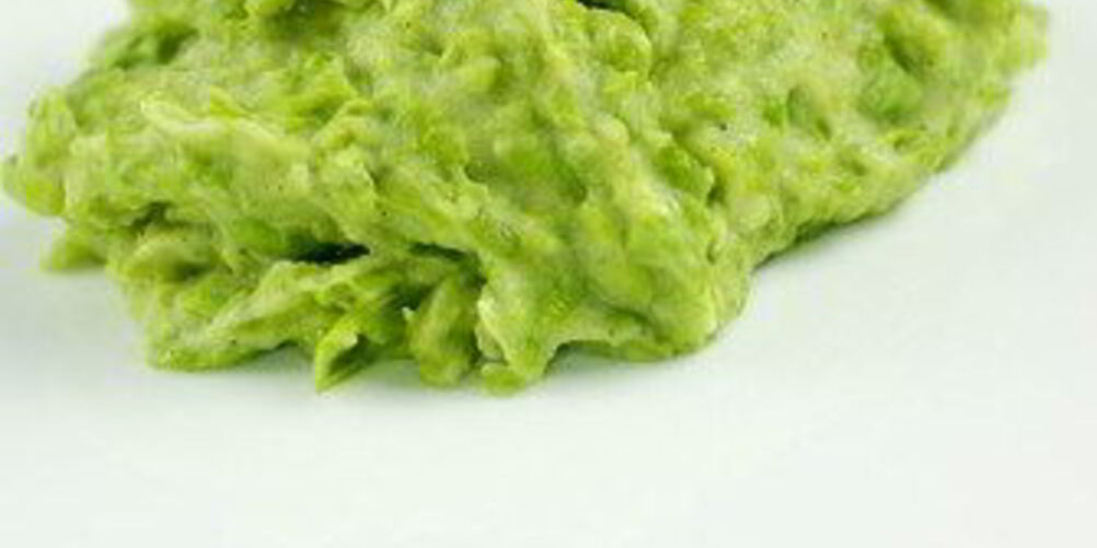 Рецепт пюре картофельного с горошком и чесноком