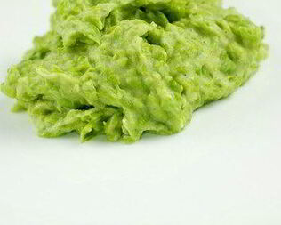 Пюре картофельное с горошком и чесноком