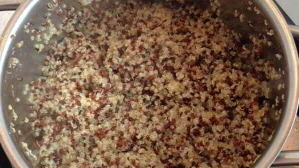 фрикасе из утки с киноа