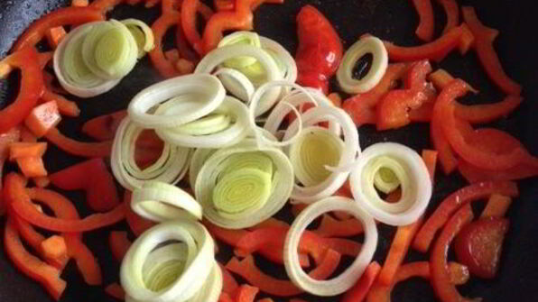 фрикасе из утки с киноа